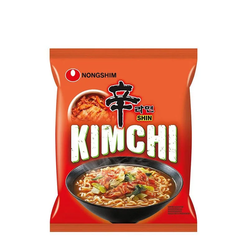 Nudlar med Kimchi, koreanska snabbnudlar
