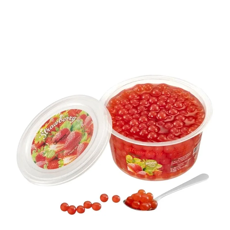 Jordgubbar Popping Boba Bubble Tea 450g