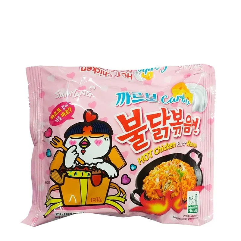 Samyang Carbo snabbnudlar med krämig buldaksås