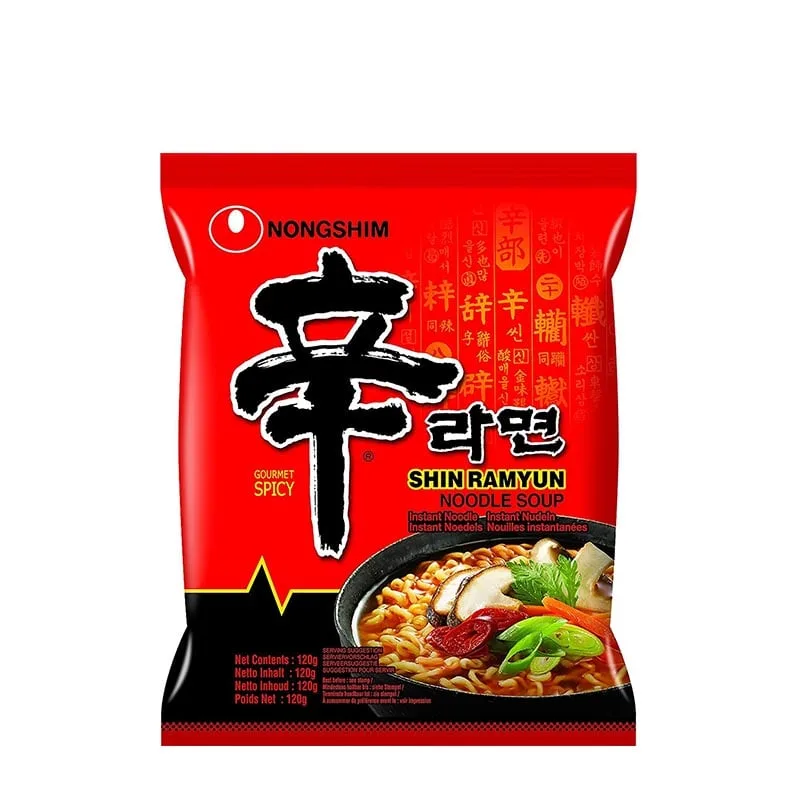 Shin Ramyun snabbnudlar i stor portion från Nongshim